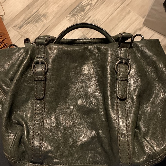 Antonio Melani leather handbag in a charcoal color - Picture 3 of 5